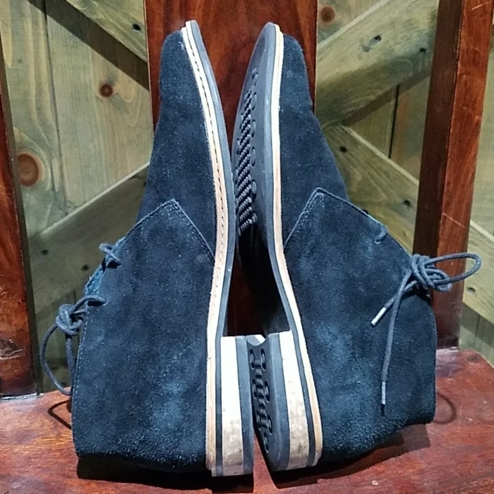 JOSEPH ABBOUD BLACK SUEDE CHUKKA BOOTS SIZE 11.5